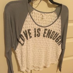 Bethany Mota from Aeropostale “love is enough” tee